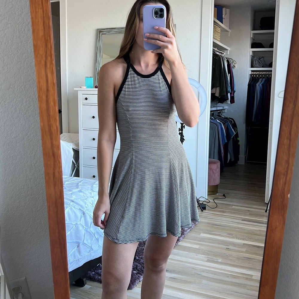 Black and white striped Racerback dress! Perfect for summer!